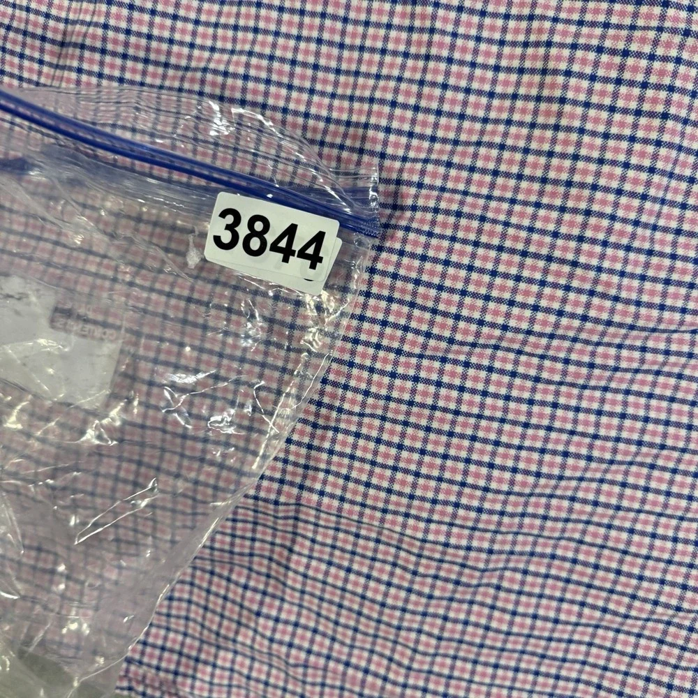 Polo Ralph Lauren Shirt Mens Size Medium Blue Pink Plaid Button‎ Down Flesh Pony